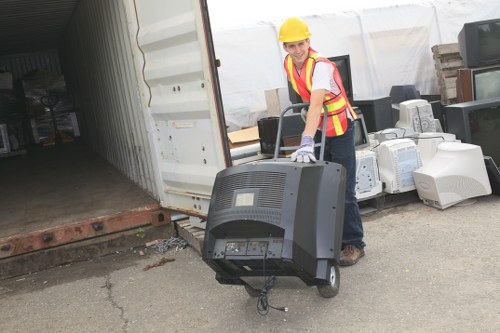 Customer using Brixton Skip Hire services